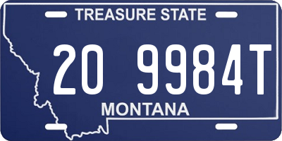 MT license plate 209984T