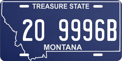 MT license plate 209996B