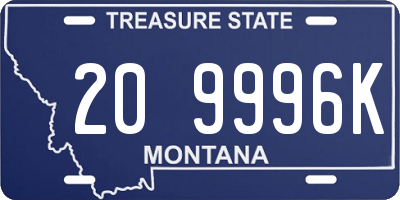 MT license plate 209996K
