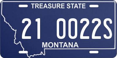 MT license plate 210022S