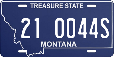 MT license plate 210044S