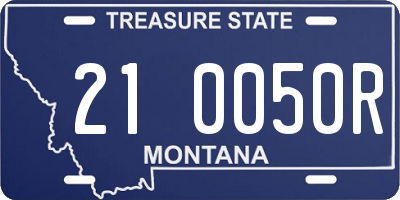 MT license plate 210050R