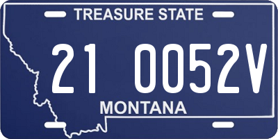 MT license plate 210052V