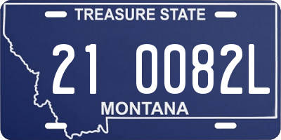 MT license plate 210082L