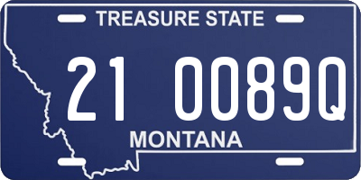 MT license plate 210089Q