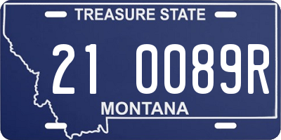 MT license plate 210089R