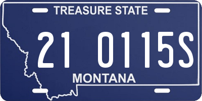 MT license plate 210115S