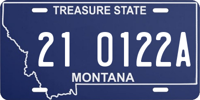 MT license plate 210122A