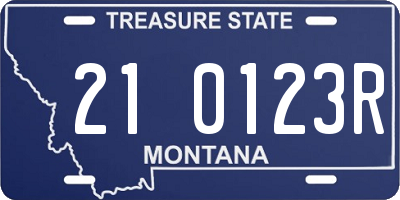 MT license plate 210123R