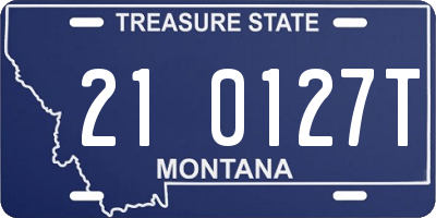 MT license plate 210127T