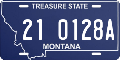 MT license plate 210128A