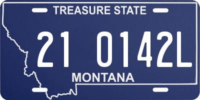 MT license plate 210142L