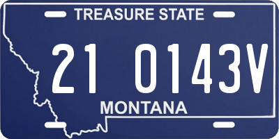 MT license plate 210143V