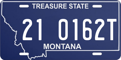 MT license plate 210162T