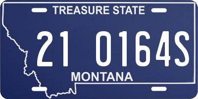MT license plate 210164S