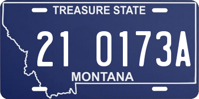 MT license plate 210173A