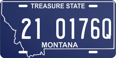 MT license plate 210176Q
