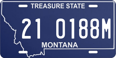MT license plate 210188M