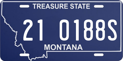 MT license plate 210188S