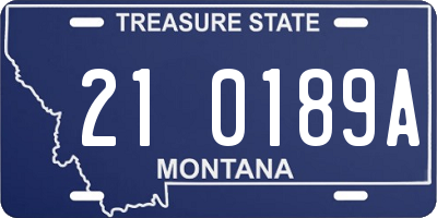 MT license plate 210189A