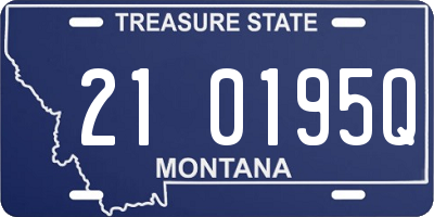 MT license plate 210195Q