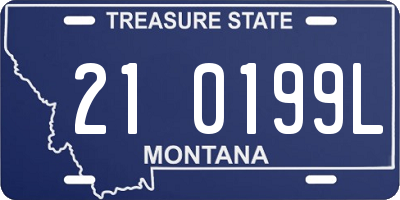 MT license plate 210199L