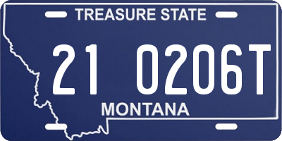 MT license plate 210206T