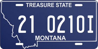 MT license plate 210210I