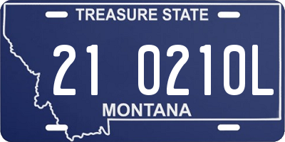 MT license plate 210210L