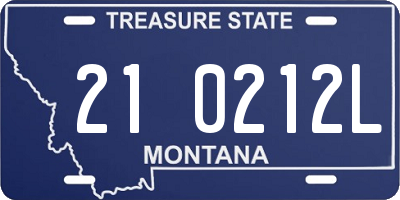 MT license plate 210212L