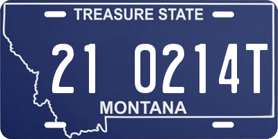 MT license plate 210214T