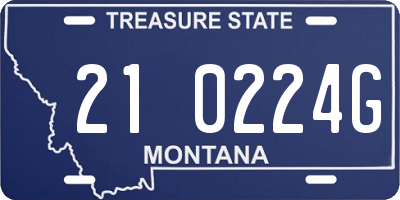 MT license plate 210224G