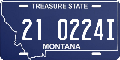 MT license plate 210224I
