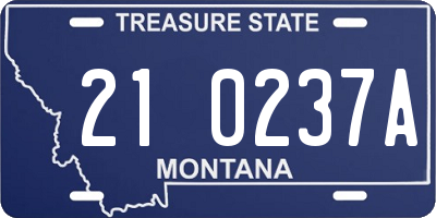 MT license plate 210237A