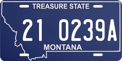 MT license plate 210239A
