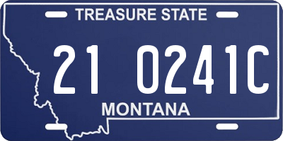 MT license plate 210241C