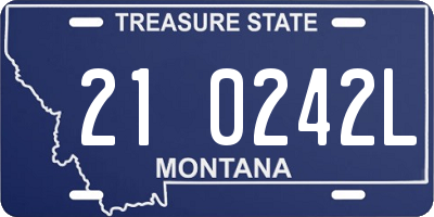MT license plate 210242L