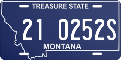 MT license plate 210252S