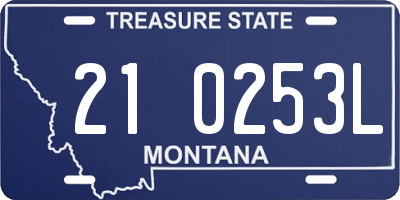 MT license plate 210253L