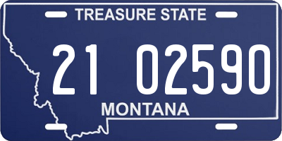 MT license plate 210259O