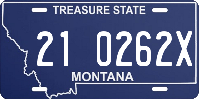 MT license plate 210262X