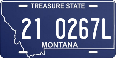 MT license plate 210267L