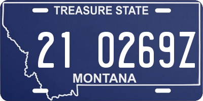 MT license plate 210269Z
