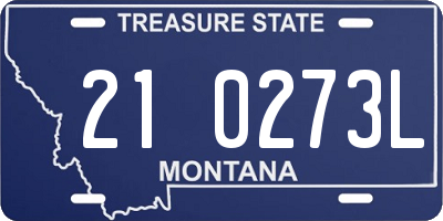 MT license plate 210273L
