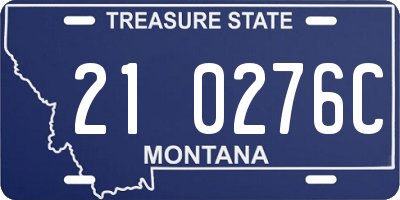MT license plate 210276C