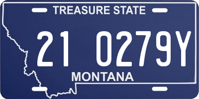 MT license plate 210279Y