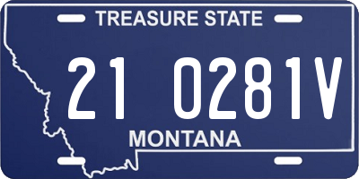 MT license plate 210281V