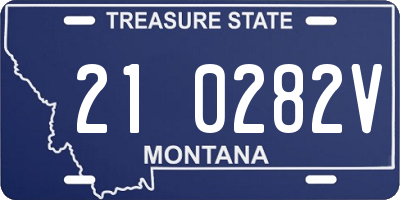 MT license plate 210282V