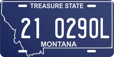 MT license plate 210290L