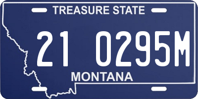 MT license plate 210295M